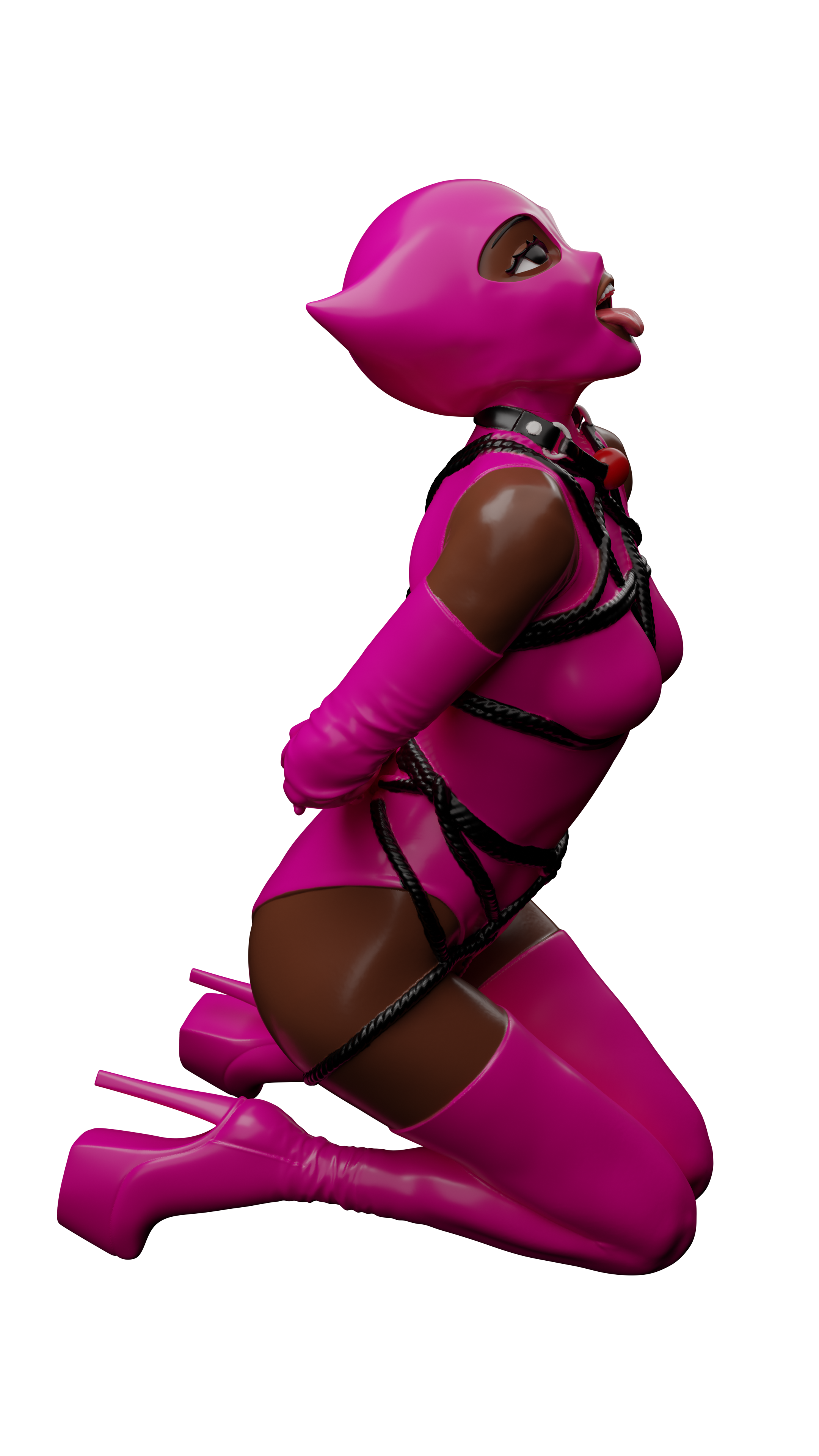 Pink figure